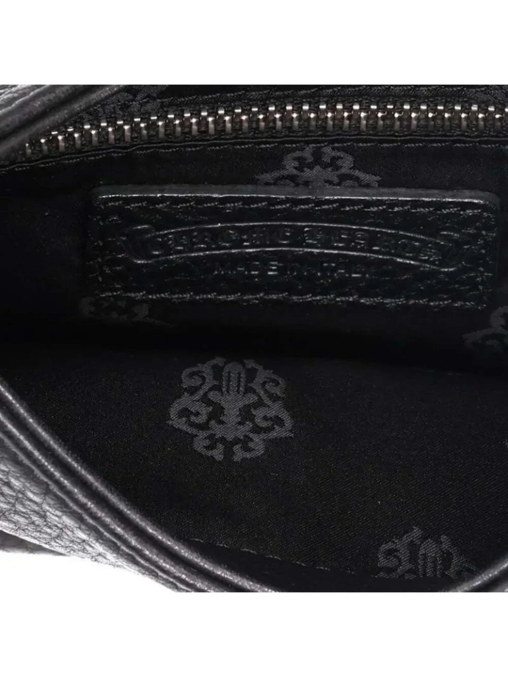 Chrome Hearts Viv Leather Shoulder Bag with Dagger